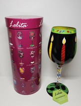 Lolita Hand Painted Wine Glass 50 and Fabulous 50th Birthday Stemmed New... - $18.70