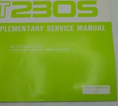 Suzuki LT230S Supplementary Service Information Manual 99501-42080-01E - $17.41