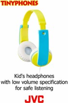 JVC HAKD7Y Kid&#39;s Headphones Tinyphones Yellow - £35.19 GBP