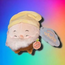 Disney Store Snow White &amp; The Seven Dwarfs 4.5&quot;H Ufufy Sneezy Scented Soft Plush - £7.55 GBP