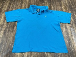 Avirex Men’s Blue Short-Sleeve Polo Shirt - Medium - £3.19 GBP