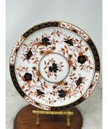 Antique Royal Crown Derby Porcelain Gilted Floral Dinner Plate 9-1/4” 18... - $134.99