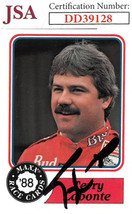 Terry Labonte signed NASCAR 1988 Maxx Charlotte Racing Trading Card #63- JSA Hol - £26.64 GBP