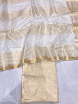 Banarasi Tissue Silk Unstitched Salwar Suit, Zari Weaving Salwar Suit with Tissu - £80.26 GBP