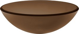 Brown Vessel Bathroom Sink With Glass By Ty. - $114.95