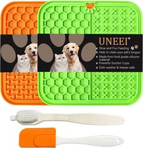 2 Pack Licking Mat for Dogs and Cats Slow Feeder, Lick Pad with Suction Cups - £13.33 GBP