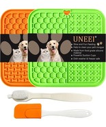 2 Pack Licking Mat for Dogs and Cats Slow Feeder, Lick Pad with Suction ... - £13.40 GBP