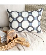 The HomeCentric Blue Linen Lumbar Pillow Cover - Serina - $34.81+