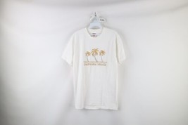 Vintage 90s Streetwear Womens Medium Spell Out Daytona Beach Palm Tree T-Shirt - £23.32 GBP