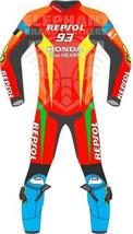 Marc Marquez Repsol One Heart Honda Red Motogp Motorbike Leather Racing Suit - £227.33 GBP