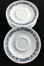 Lot of 14 Corelle Livingware Blue Onion Saucers 6 1/4&quot; - Saucer 6.25&quot; - £18.58 GBP