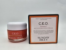 Sunday Riley C.E.O. Vitamin C Rich Hydration Cream Face Moisturizer , 1.7 oz - £46.54 GBP