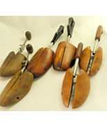 Lot/3 Pair Vintage Wood Shoe Trees Vintage Adjustable Shoe Keepers Stret... - $24.70