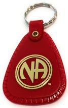 RecoveryChip NA Keychain Red 90 Days Sobriety Narcotics Anonymous 3 Mont... - $4.94