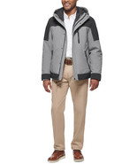 Club Room Men&#39;s 3-in-1 Hooded Jacket Heather Grey-2XL Missing Insert Bib - $935.81 MXN