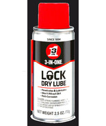 Lock DRY LUBE 2.5 oz spraY can lubricant for locks padlocks 3-IN-ONE Oil... - £19.05 GBP