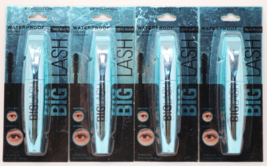 Makeup Revolution Waterproof Volume Mascara True Black 0.28OZ Ea Nip Lot Of 4 - £22.19 GBP