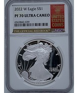 2022 American Silver Eagle W NGC Proof 70 Ultra Cameo Red Coin Book - £127.09 GBP
