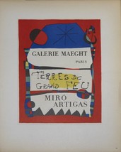 Joan Miro Terres De Grand Feu, 1959 - £78.22 GBP