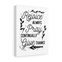  Pray Continually 1 Thessalonians 5:16-18 Bible Verse Canvas Chr - £60.09 GBP+