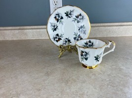 Stratford # 2249 White Flowered Fine Bone China  Tea Cup And Saucer Set - £11.52 GBP