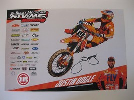 Justin Bogle supercross motocross signed autographed 12x18 Poster COA.. - £78.21 GBP