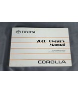 00 2000 Toyota Corolla Owners Manual  - $7.87