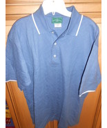 OUTER BANKS MENS POLO GOLF COLLARED SHIRT WEDGWOOD BLUE SMALL GOLF  - $3.46