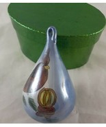 Hand Painted Porcelain Christmas Ornament Cardinal 4.5&quot;  w gift Box 11cm - $300.87 MXN