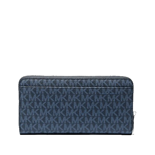 New Michael Kors Cooper Logo Zip-Around Wallet Admiral / Pale Blue Item image 3