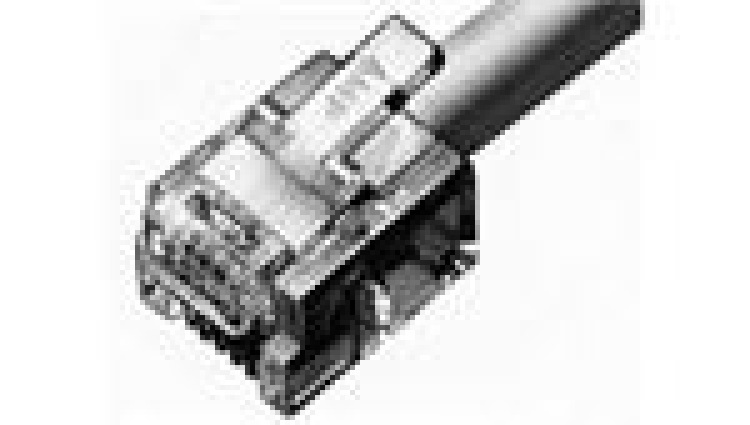  5-554710-3 55547103 conn modular telephone plug  6-6 round stranded  - $0.70