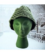 Unbranded Beanie Toque Ladies One Size Army Green Black Knit Acrylic Win... - £7.47 GBP