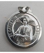 Vintage St Catherine Laboure I will be with you Catholic Round Silverton... - $373.95 MXN