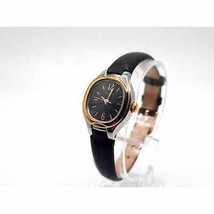 Womens Timex Quartz Watch New Battery 18mm Black Dial And Band P6 - £14.46 GBP