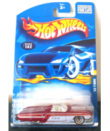 2001 Hot Wheels &#39;63 T-Bird Collector Die-Cast Car #142n Red - £2.97 GBP