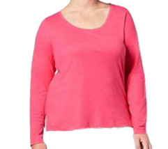 Jenni by Jennifer Moore Womens Solid Fleece Top Size Small Color Pink - £20.64 GBP