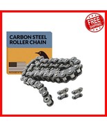 10FT Carbon Steel Roller Chain with 2 Free Links - Perfect for Bicycles ... - $668.33 MXN