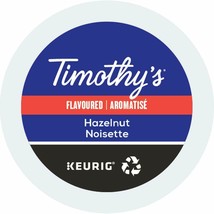 Timothy's Hazelnut Coffee 24 to 144 Keurig K cups Pick Any Size FREE SHIPPING - $33.99+
