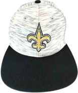 New Orleans Saints Stretch Fit S-M Size Fitted 47 Brand Grey/Black Hat - $20.57 CAD
