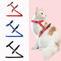  Cat Collar Harness Leash Adjustable Nylon Pet Traction Cat Kitten Dog Halter Co - £3.18 GBP+