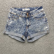 FB Sister Push Up Jean Shorts Women XS Stretch Denim Cuffed Cut Off Shor... - £8.01 GBP