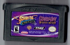 Nintendo Gameboy Advance Scooby Doo Cyber Chase &amp; Mystery Mayhem Video G... - $19.40