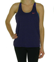 Nike Womens Elastika Striped Tank Top Color Purple Color XL - $34.50