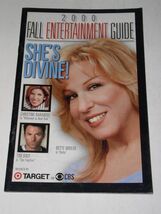 Bette Midler Fall Entertainment Guide Vintage 2000 Television Lineup For... - $14.99