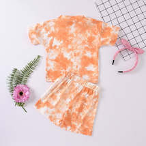 Children&#39;s Tie-dye Short-sleeved Shorts Suit - £23.81 GBP