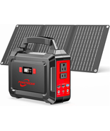 Powstream-Solar-Generator-167Wh-Portable-Power-Station-With-30W-Solar-Pa... - $281.23