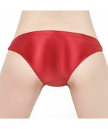 Damen Stretch Silky Shiny Shorts See Through Underwear Oil Glossy Pantie... - £7.52 GBP+
