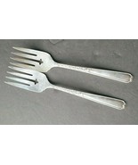 Oneida Silver Plate Janet Meat Serving Fork x 2 - £23.89 GBP