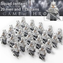 21pcs/set Game of Thrones Kingsguard the White Swords Silver-Plated Minifigures - £27.60 GBP