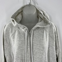 Style Co Women’s Heather Gray Hooded Zip Up Long Sleeve Sweater Size XL - £22.64 GBP